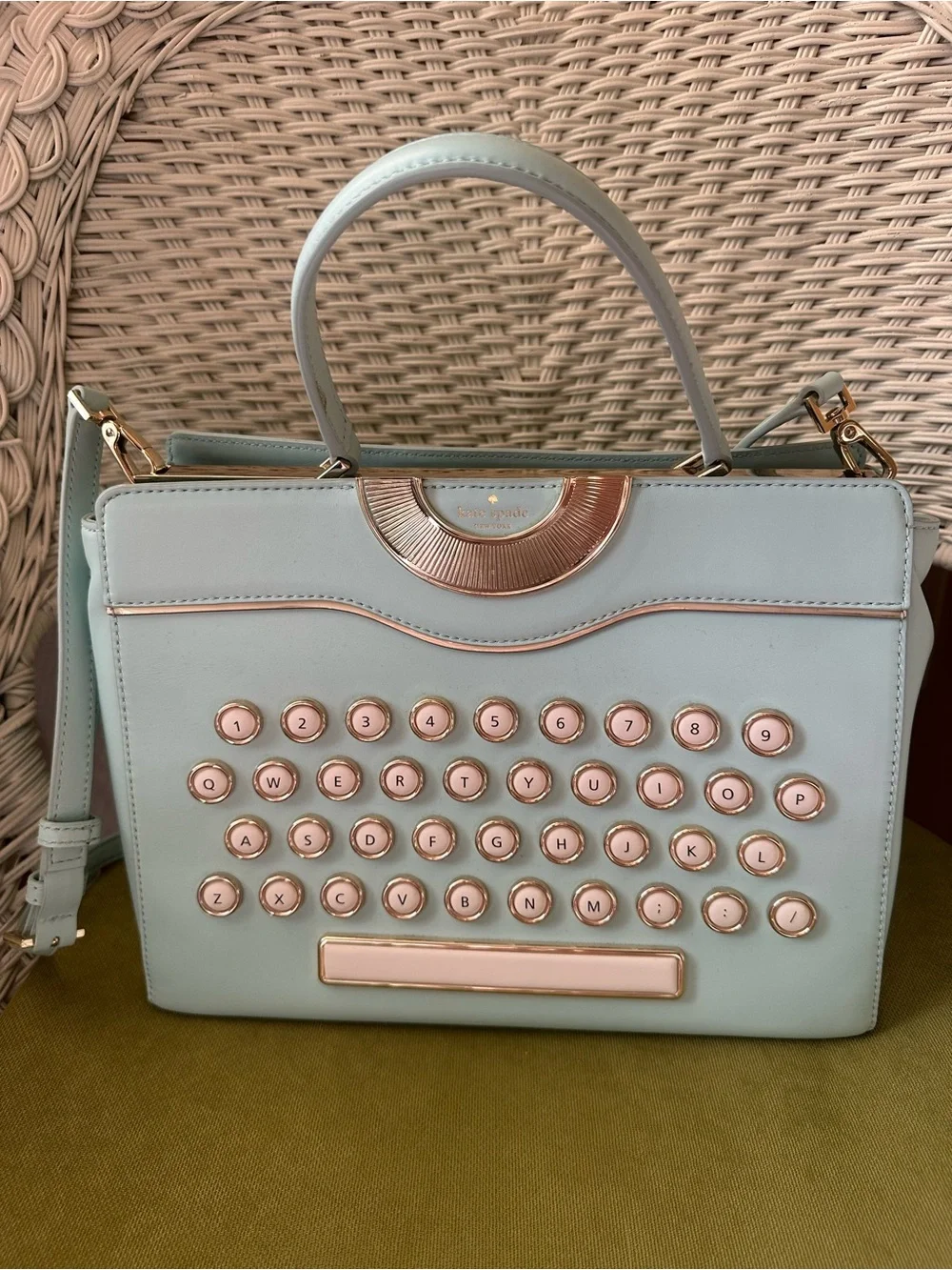 kate spade Be Mine Typewriter Satchel - novelty & rare!